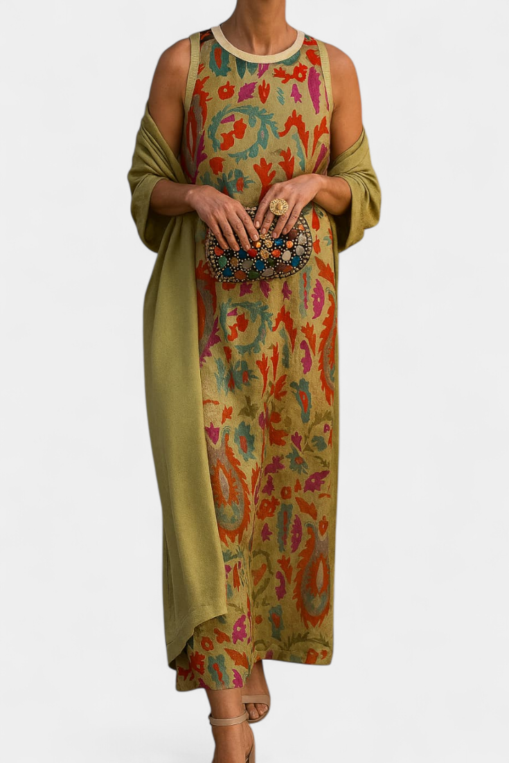 Alice - Vestido maxi con kimono