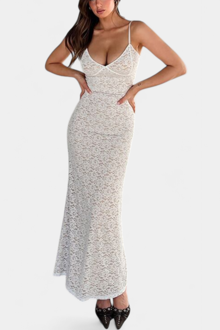 Lunara - Vestido maxi de encaje