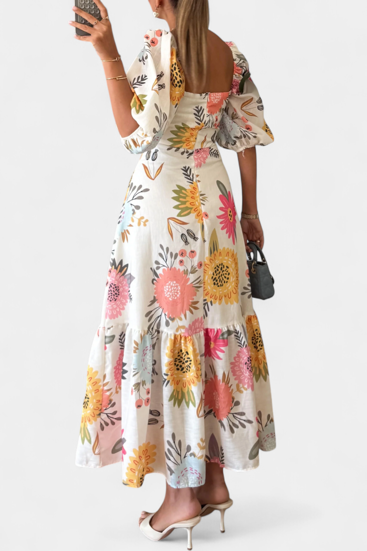 Kacey - Vestido maxi jardín de verano
