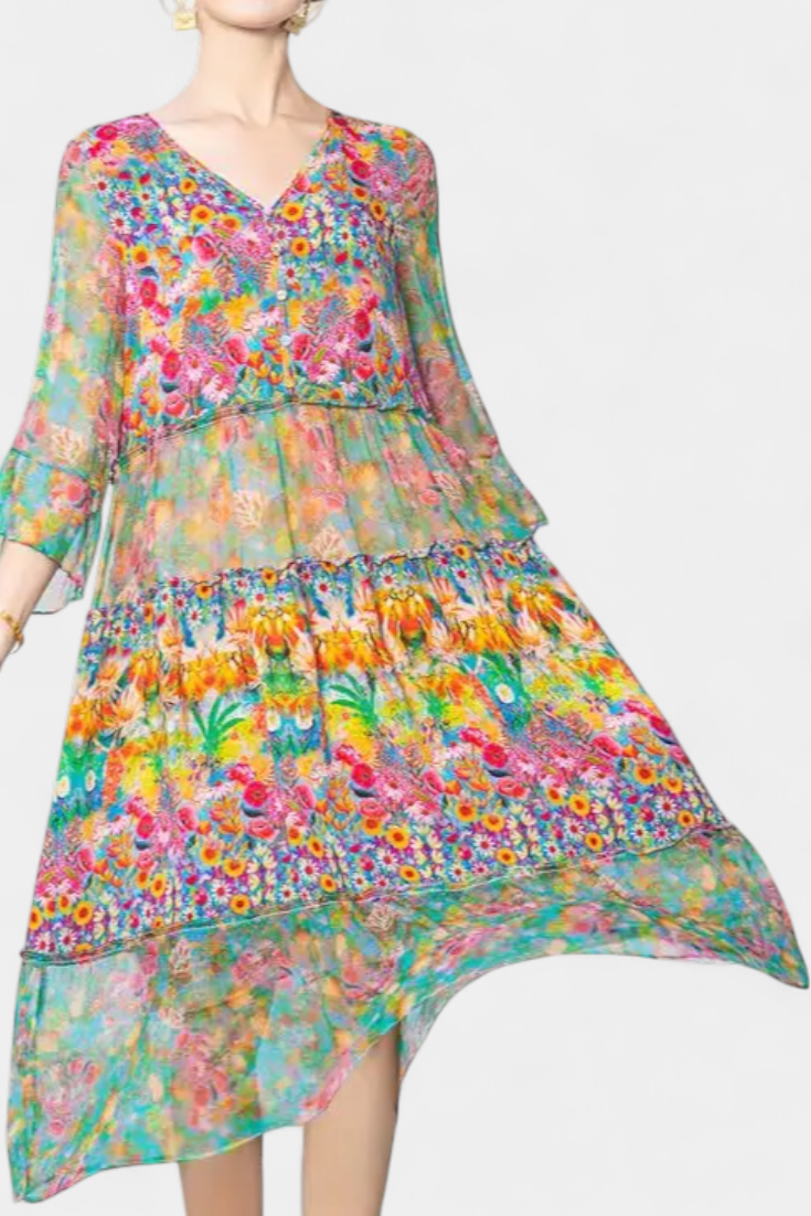 Kate - Vestido maxi vibraciones boho