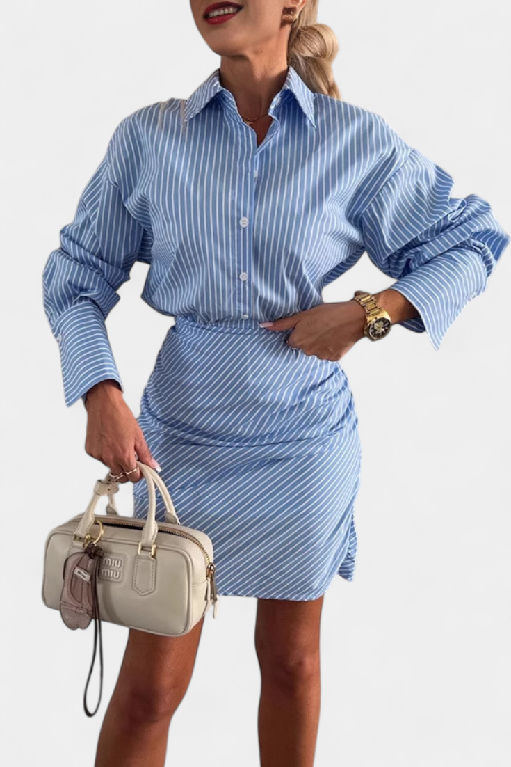 Cynthia - Conjunto estilo camisero