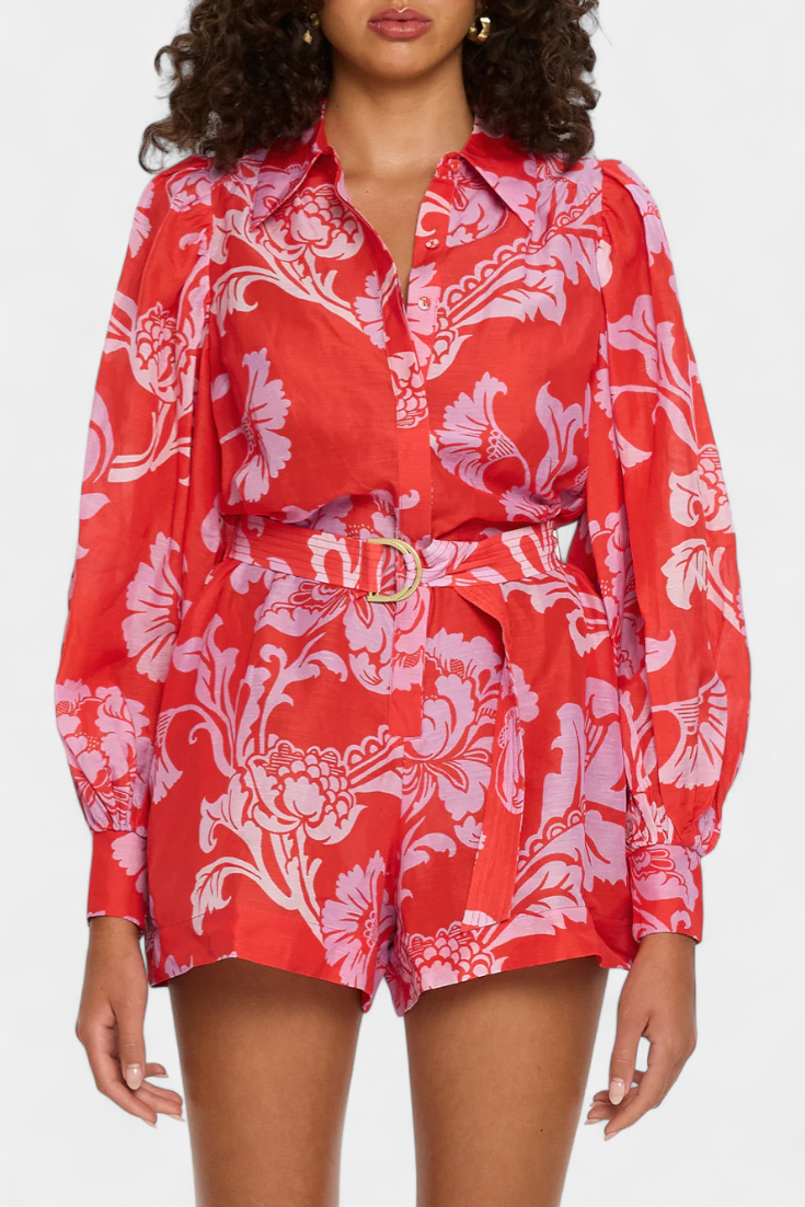 Suzanne - Mono corto estampado bohemio