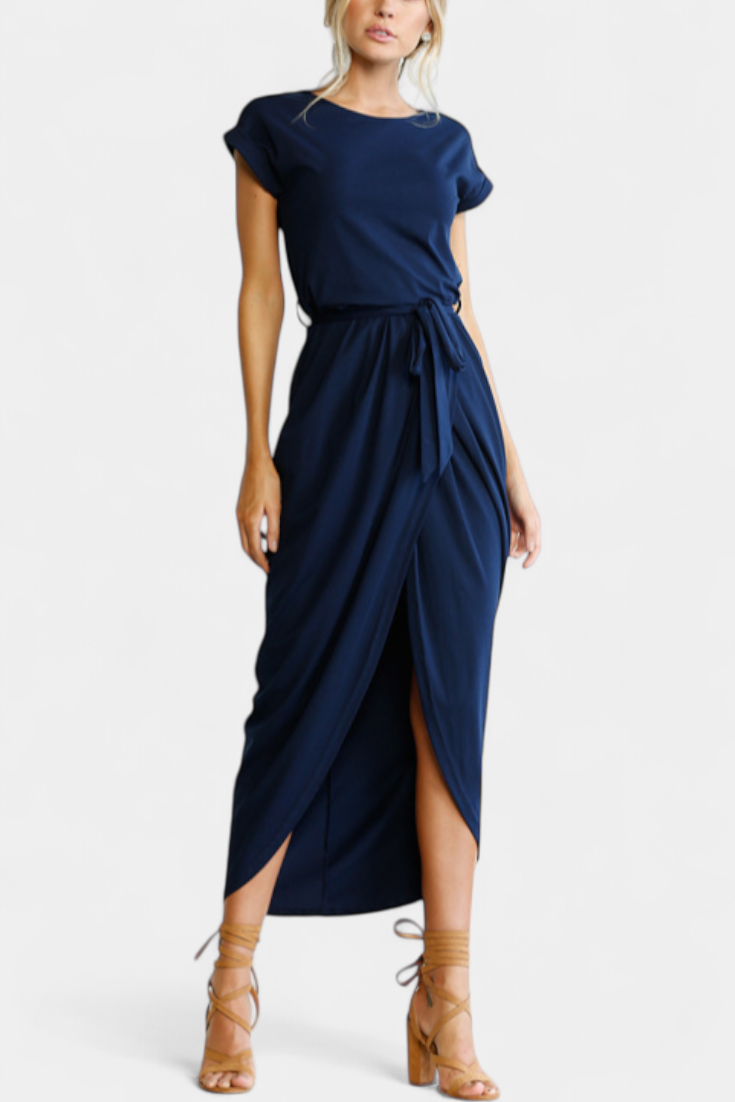 Clarissa - Vestido midi elegancia casual