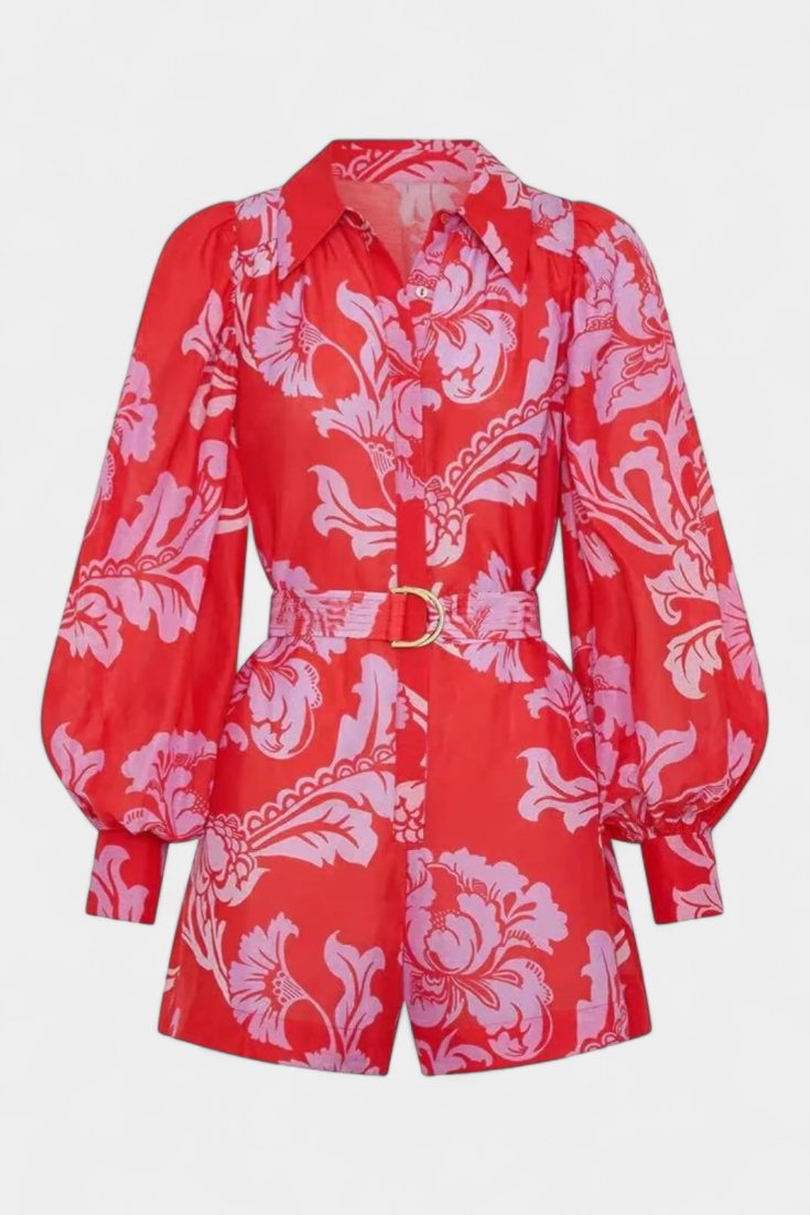 Suzanne - Mono corto estampado bohemio