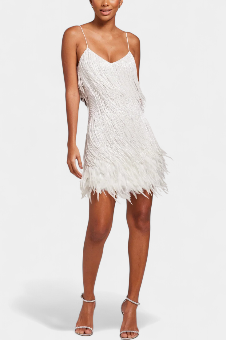 Sheril - Vestido mini con flecos
