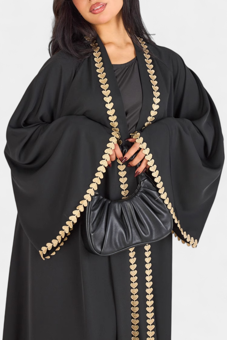Ginebra - Vestido kimono corazón dorado