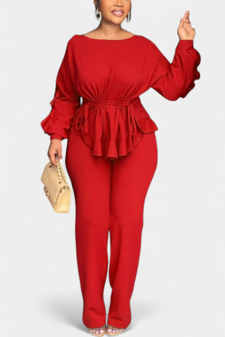 Charmed - Conjunto de dos piezas con top peplum