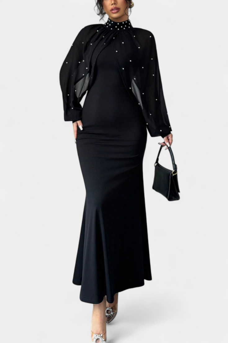 Atenea - Vestido de gala con perlas