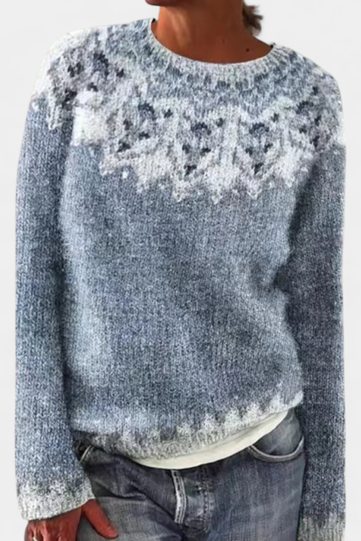 Jolessa - Jersey de punto con estampado jacquard