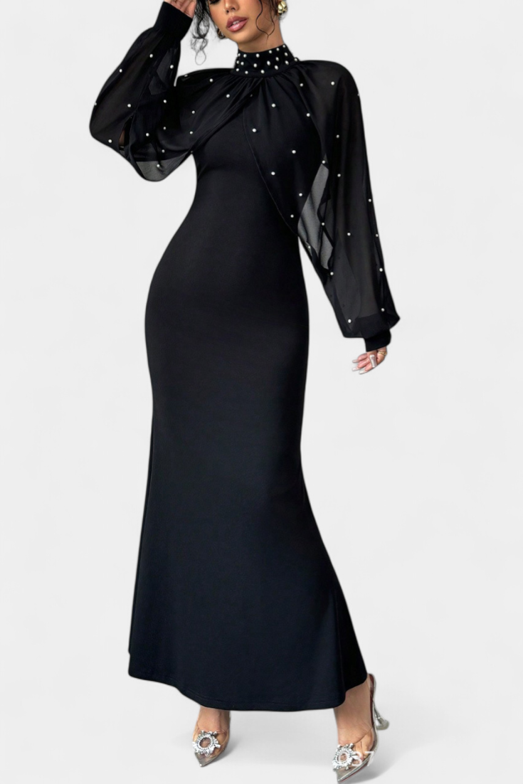 Atenea - Vestido de gala con perlas