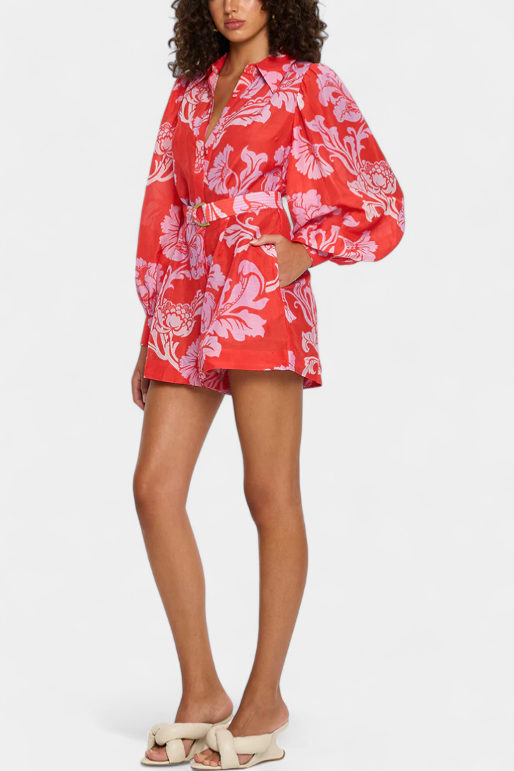 Suzanne - Mono corto estampado bohemio