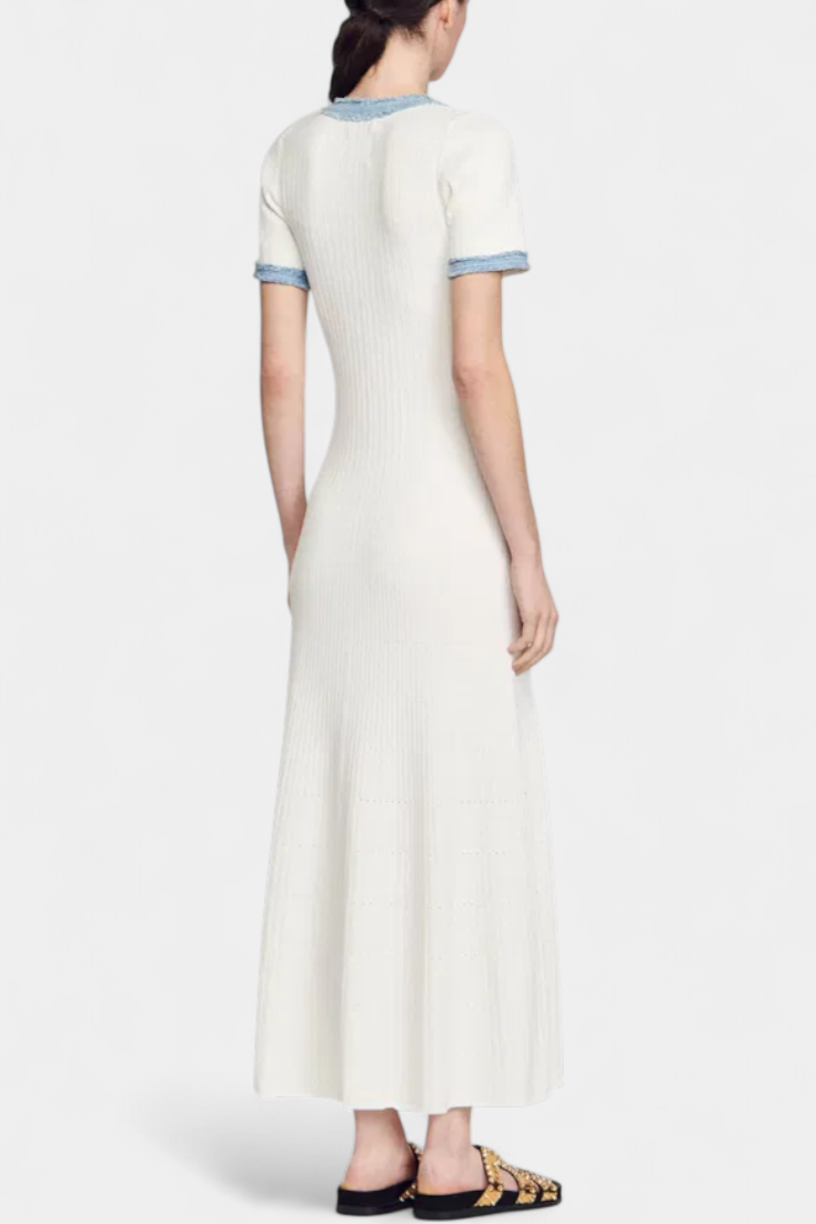 Alexia - Vestido de punto estilo clásico