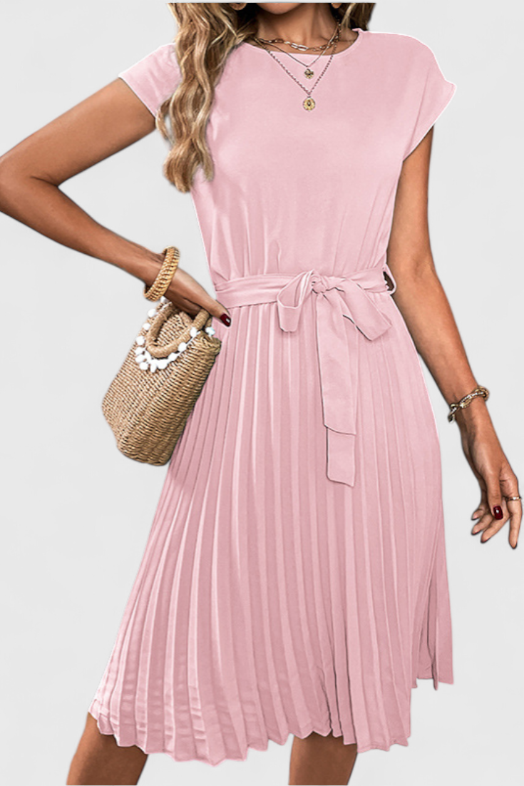 Luxie - Vestido midi plisado y elegante