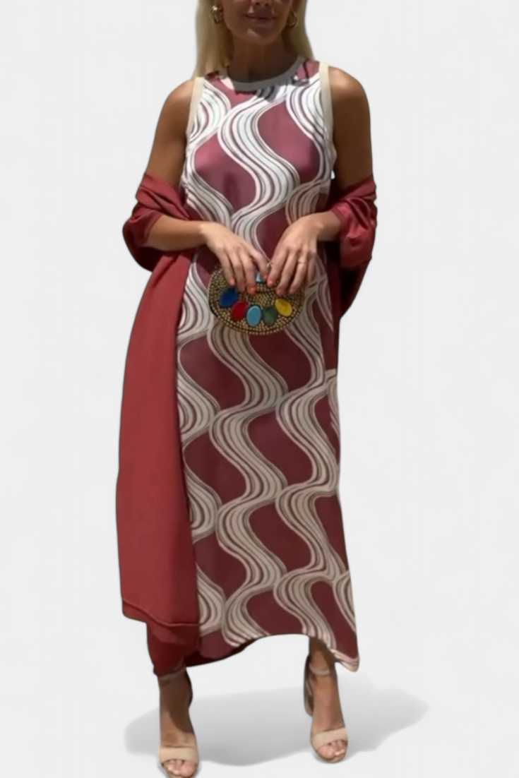 Alice - Vestido maxi con kimono
