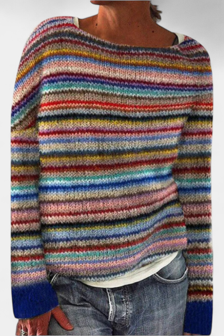 Jolessa - Jersey de punto con estampado jacquard