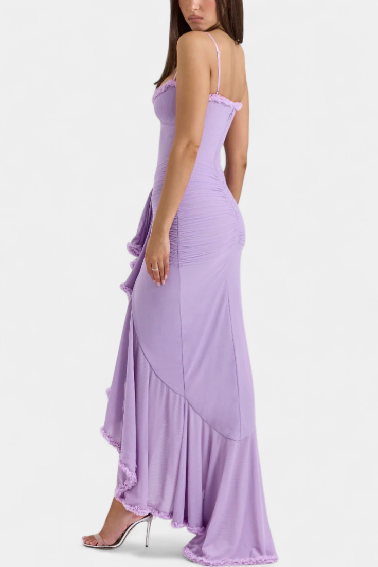 Élodie - Vestido maxi con volantes