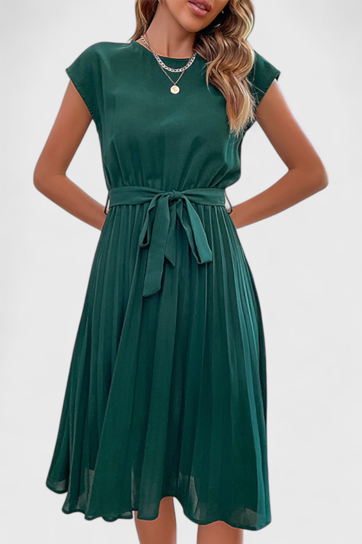 Luxie - Vestido midi plisado y elegante