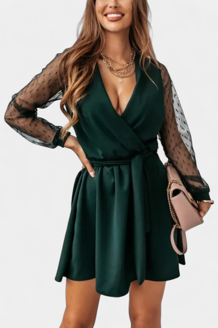 Calandra - Vestido mini elegancia y transparencias