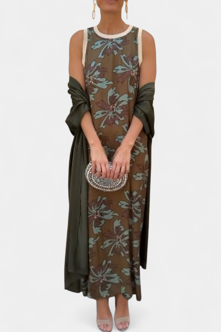 Alice - Vestido maxi con kimono