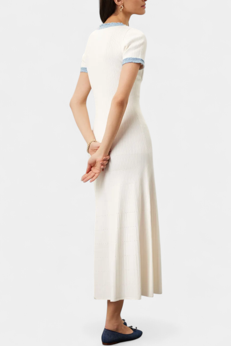 Alexia - Vestido de punto estilo clásico