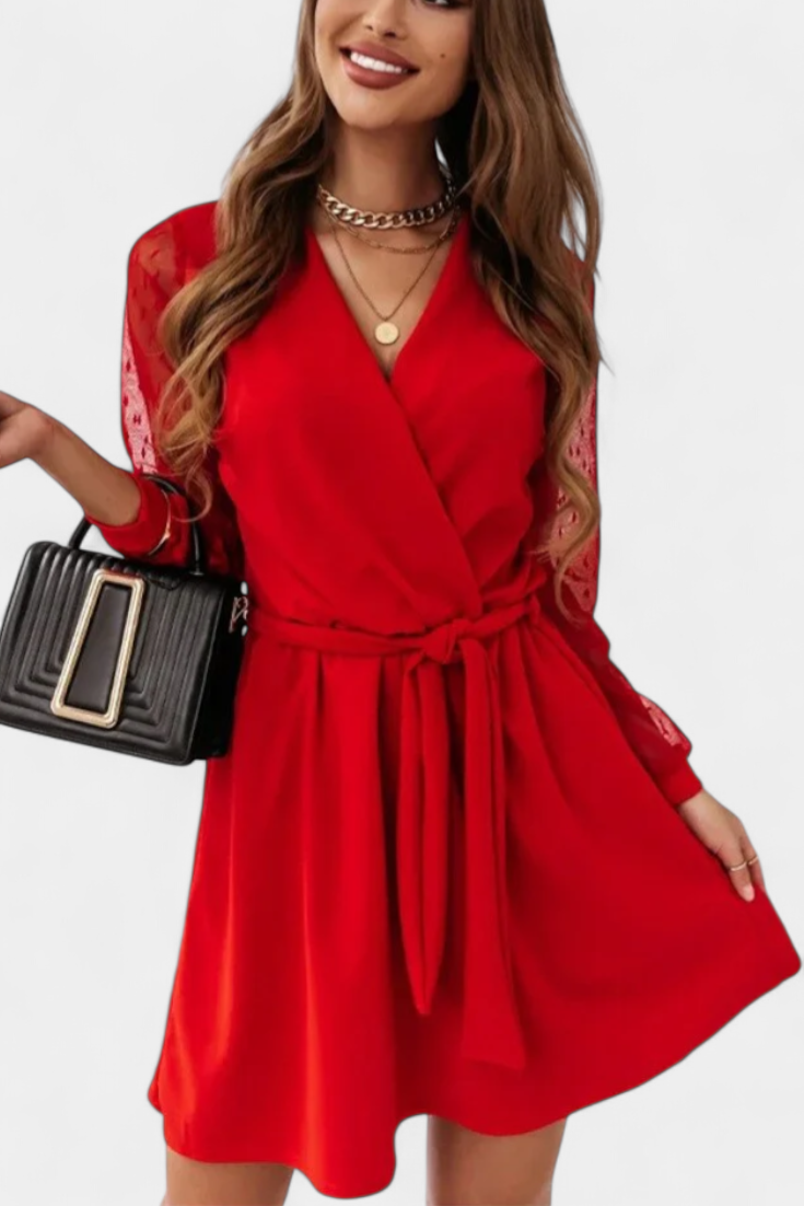 Calandra - Vestido mini elegancia y transparencias