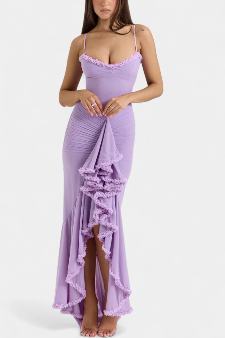 Élodie - Vestido maxi con volantes