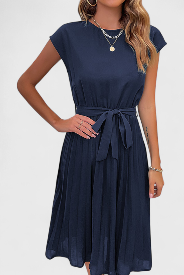 Luxie - Vestido midi plisado y elegante
