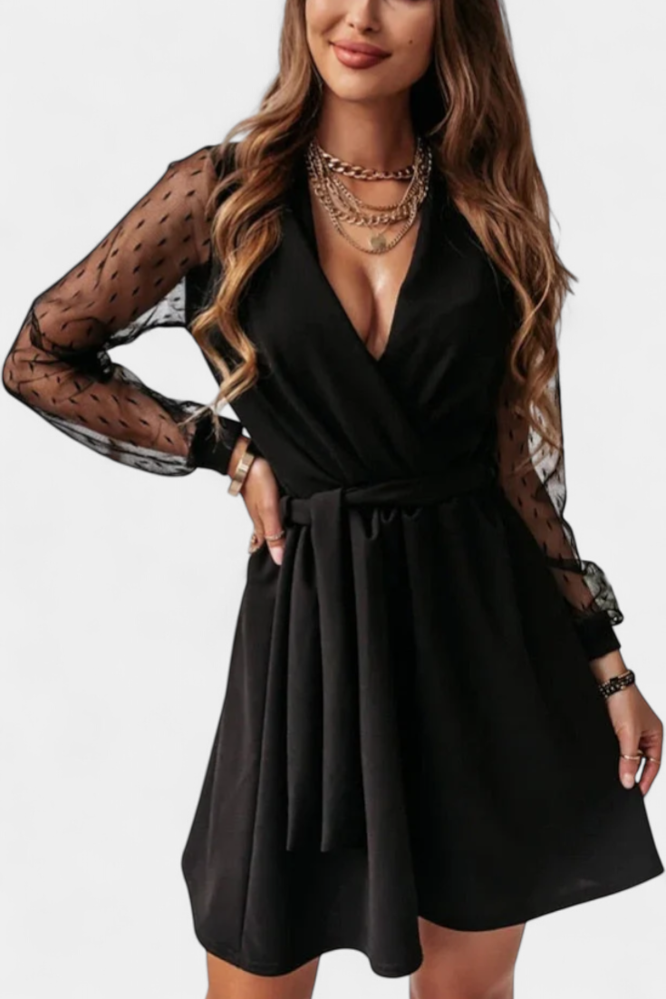 Calandra - Vestido mini elegancia y transparencias