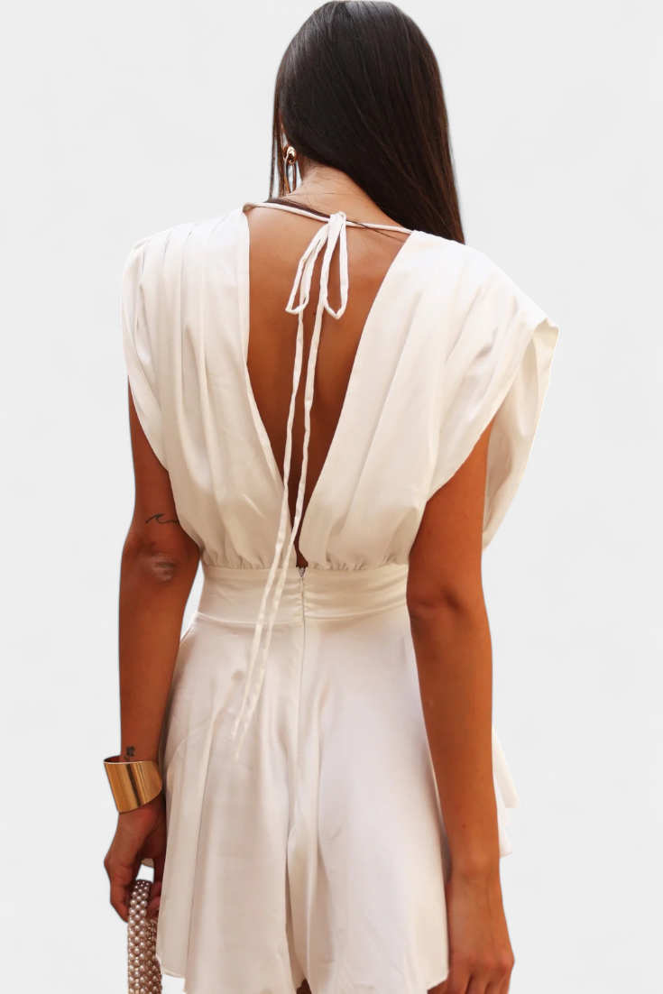 Rosalba - Mono corto drapeado chic