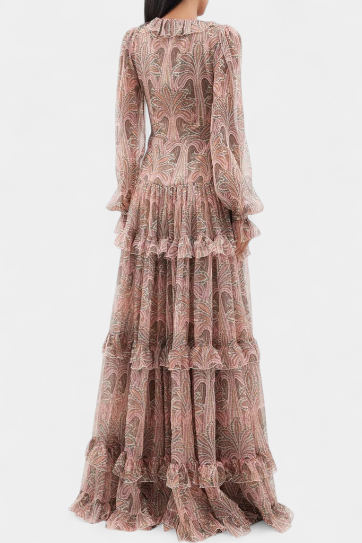 Ayla - Vestido maxi con volantes