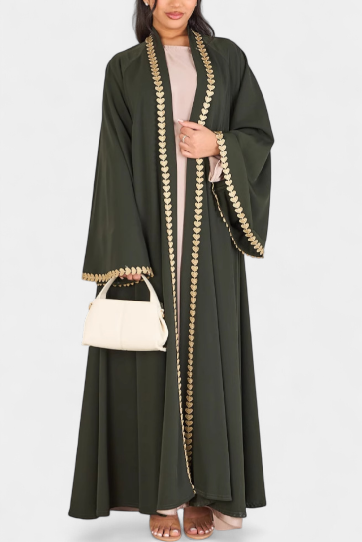Ginebra - Vestido kimono corazón dorado