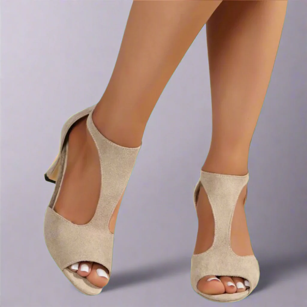 Grazia - Elegantes zapatos de tacón con tira en T