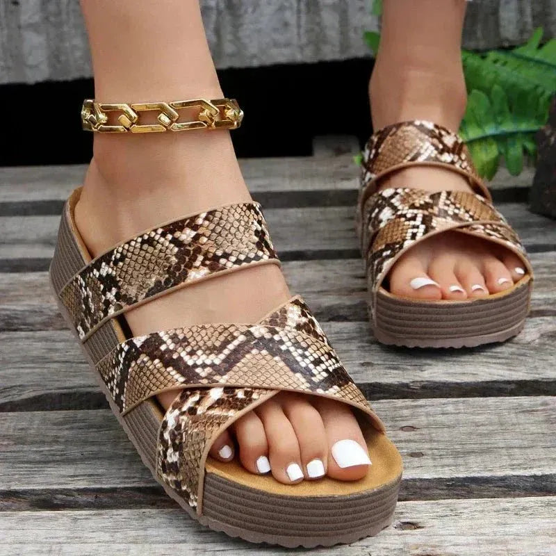 María - Sandalias cómodas con plataforma