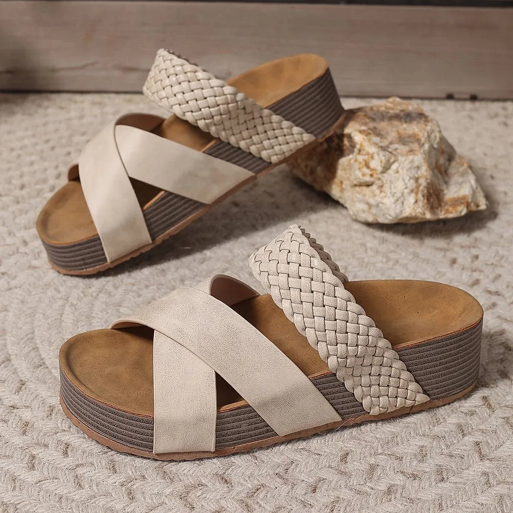 María - Sandalias cómodas con plataforma