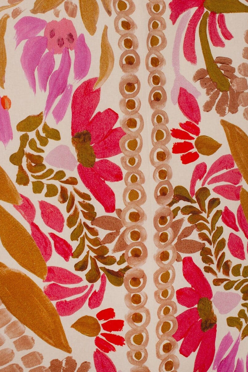 Suzanne - Vestido bordado con volantes
