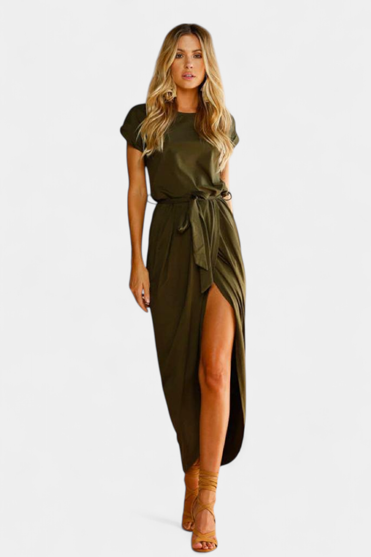 Clarissa - Vestido midi elegancia casual