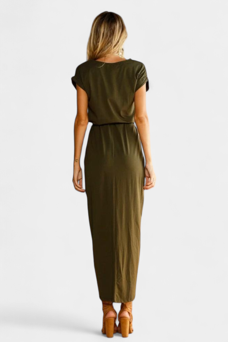 Clarissa - Vestido midi elegancia casual