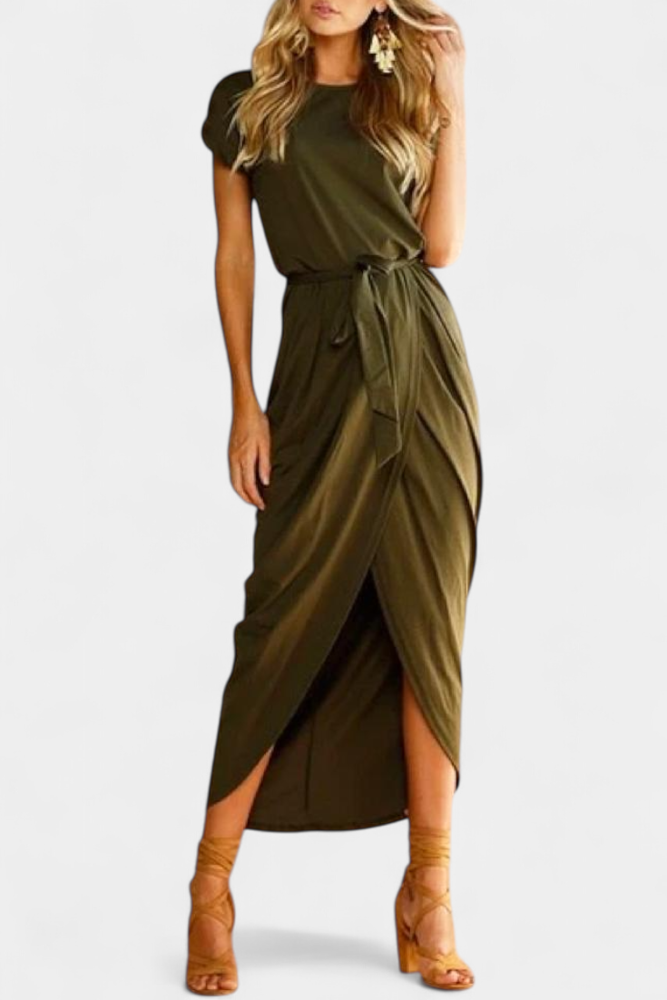 Clarissa - Vestido midi elegancia casual