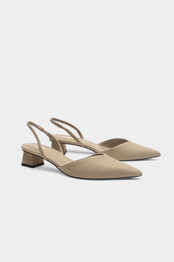 Babette - Zapatos slingback con tacón de bloque
