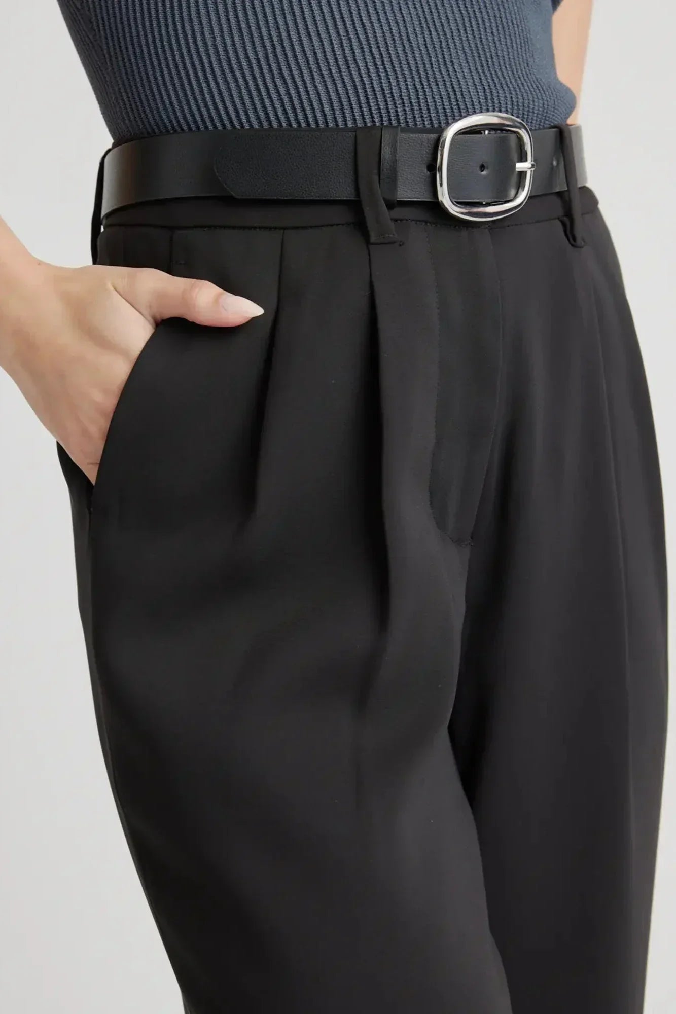 Soraya - Pantalón ancho elegancia sastre