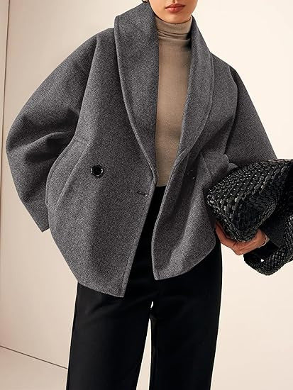 Helena - Chaqueta corta con cuello oversize