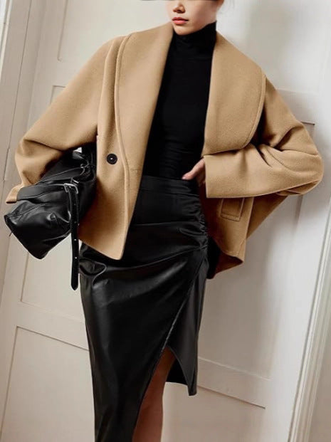 Helena - Chaqueta corta con cuello oversize