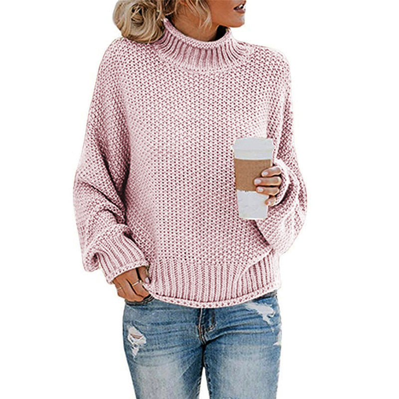 Molly - Jersey de punto grueso con cuello alto