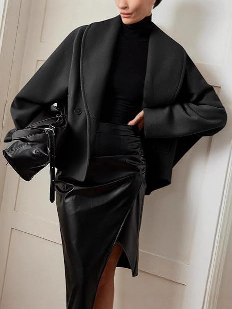 Helena - Chaqueta corta con cuello oversize