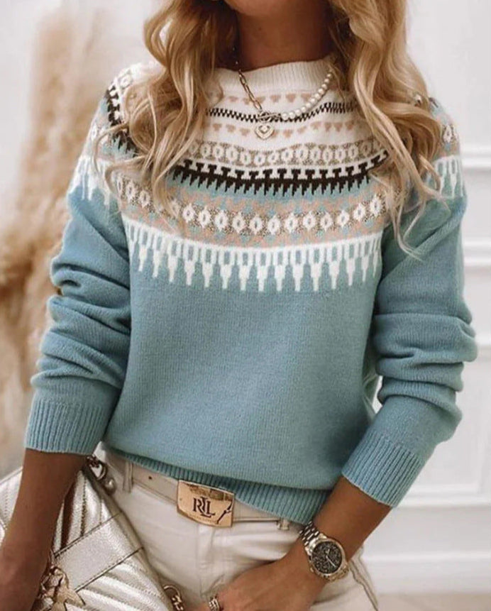 Gemma - Jersey de punto con patrón fair isle