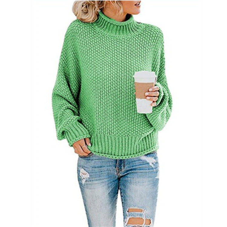 Molly - Jersey de punto grueso con cuello alto