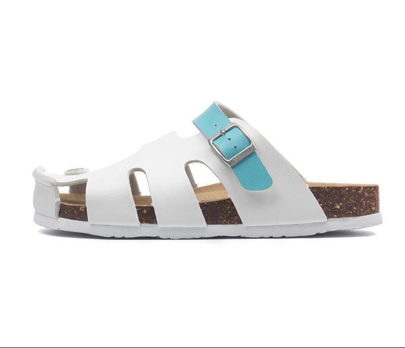 Soleia - Sandalias con hebilla y suela de corcho