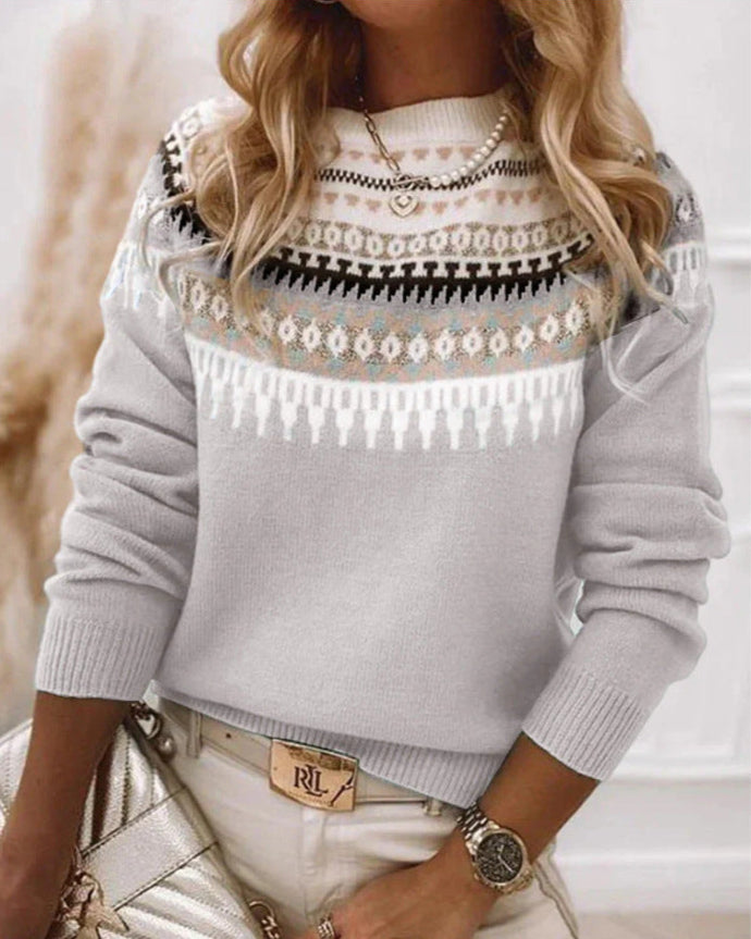 Gemma - Jersey de punto con patrón fair isle