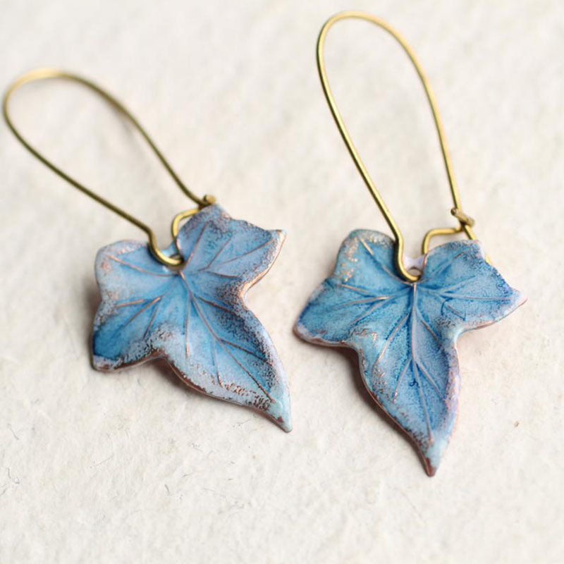 Hedera - Pendientes en forma de hoja de hiedra
