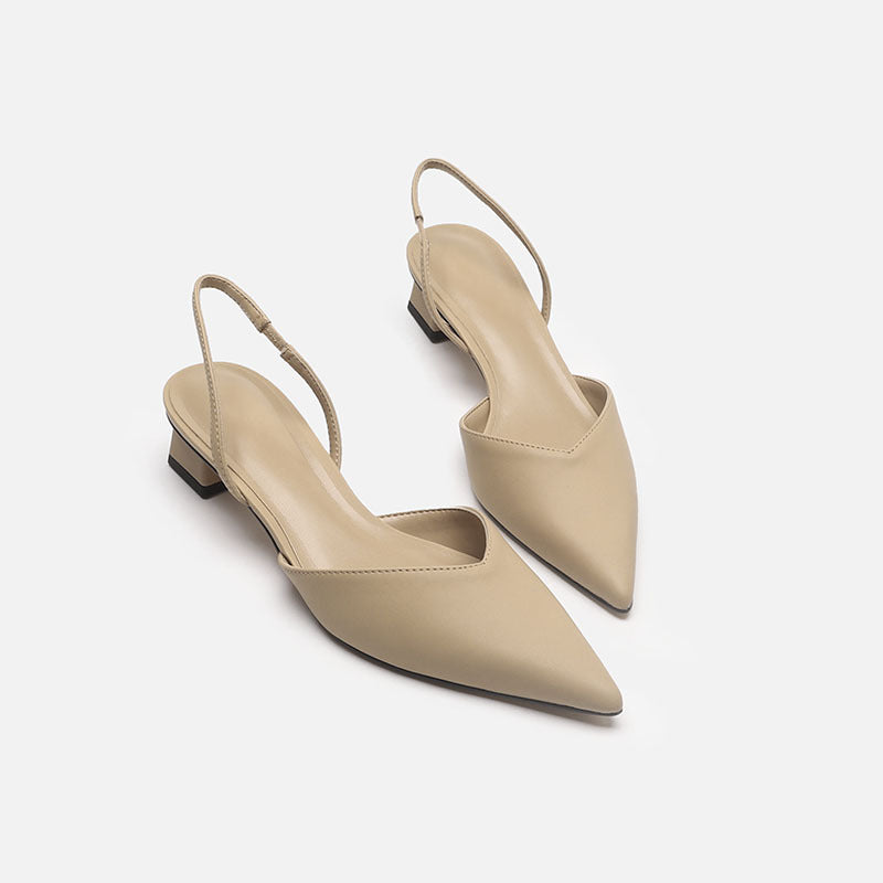 Babette - Zapatos slingback con tacón de bloque